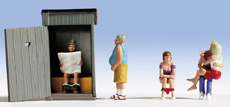 Noch 45560 Toilet Stories (5) Figure Set TT Scale