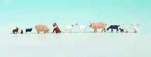 Noch 45711 Farm Animals (10) Figure Set TT Scale