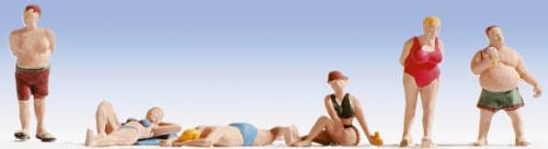 Noch 45841 Sunbathers (6) Figure Set TT Scale