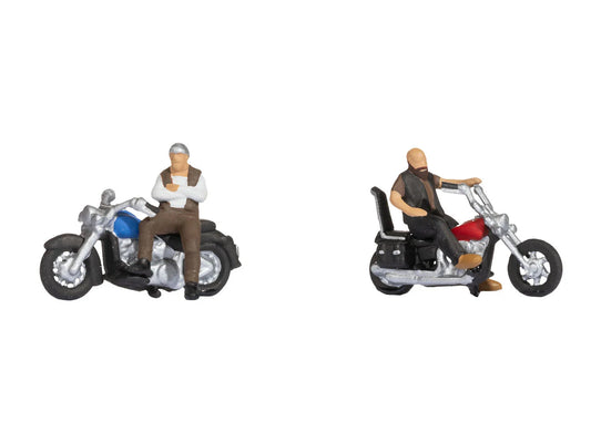 Noch Rockers on Motorbikes (2) Figure Set N45906 TT Gauge