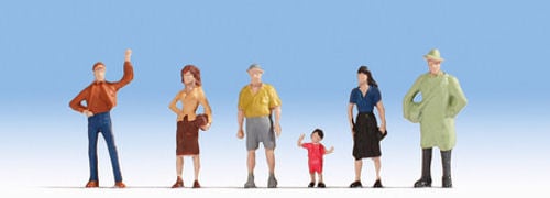 Noch 47100 Pedestrians (6) Hobby Figure Set TT Scale
