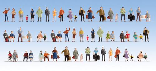 Noch 47401 People (60) Mega Economy Hobby Figure Set TT Scale
