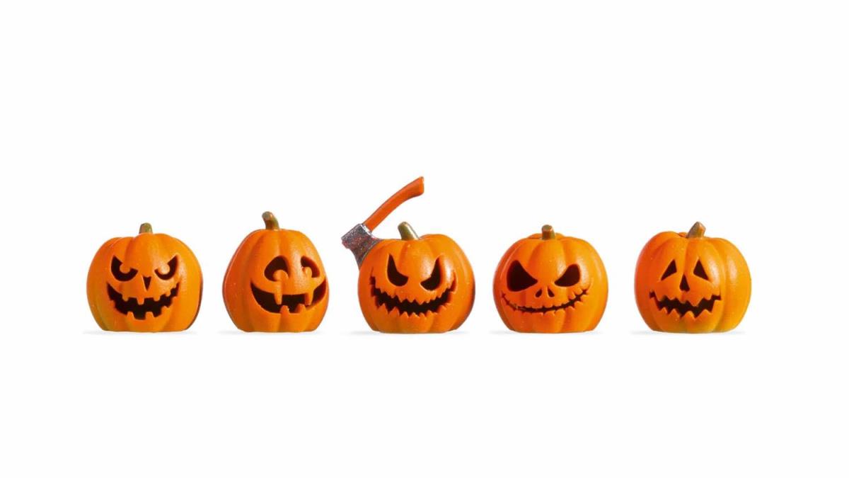 Noch Illuminated Pumpkins 5pcs N51210 HO Gauge