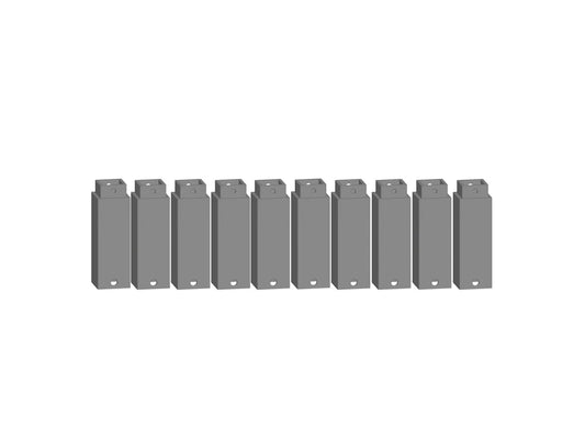 Noch Easy-Track Pillar Element 43.5mm (10) HO Gauge N53906