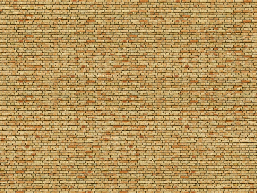 Noch Yellow Brick 3D Cardboard Sheet 25x12.5cm HO Gauge 56613