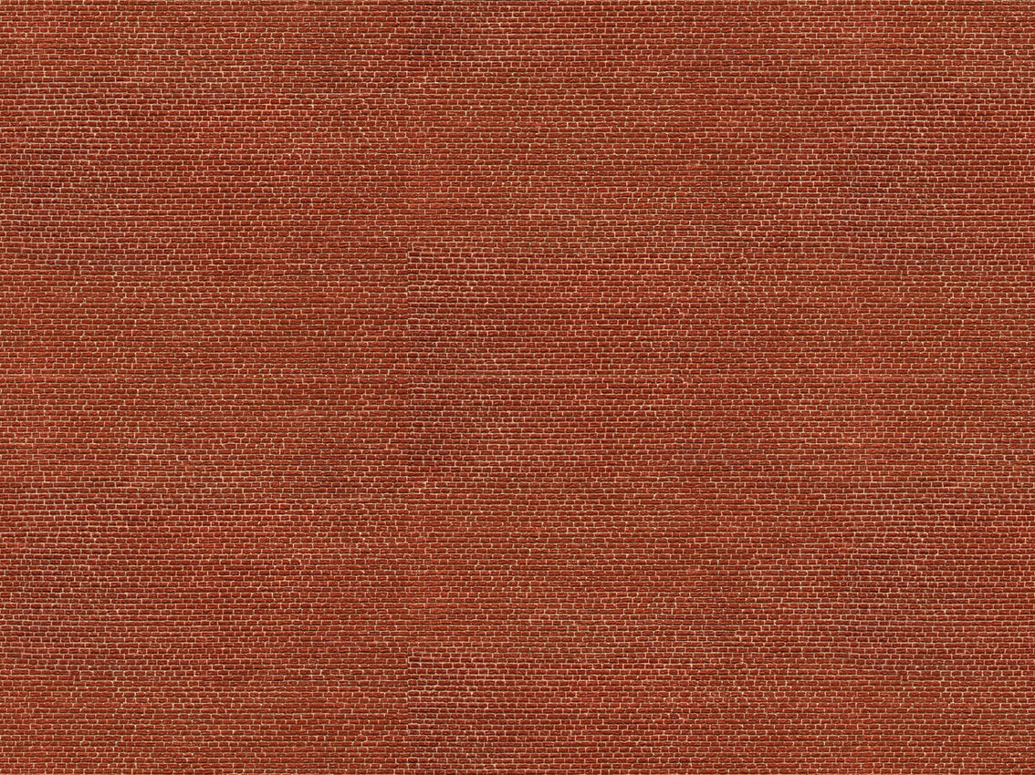 Noch 56910 Clinker Red 3D Cardboard Sheet 25x12.5cm N Gauge