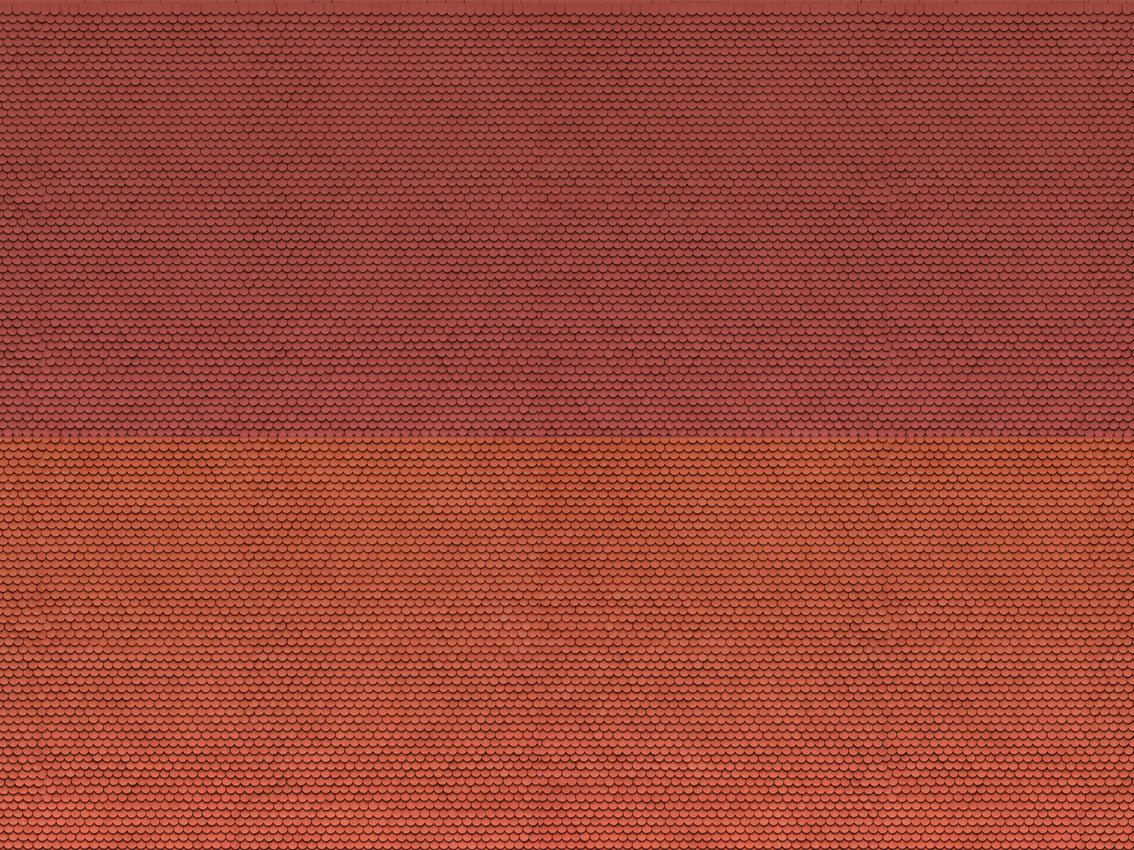 Noch 56970 Red Plain Tile 3D Cardboard Sheet 25x12.5cm N Gauge
