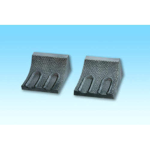 NOCH Straight Interior Hard Foam Tunnel Wall (2) 10cm HO Gauge Scenics 58030