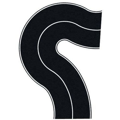 NOCH Country Road Universal Curve 6.6cm HO Gauge Scenics 60707