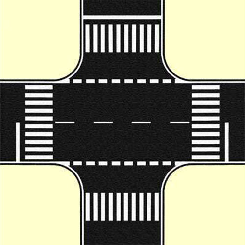 NOCH Asphalt Crossing 22x22cm HO Gauge Scenics 60712
