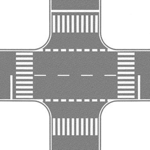 NOCH Grey Road Crossing 22x22cm HO Gauge Scenics 60714