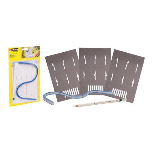 NOCH Street Marking Starter Set HO Gauge Scenics 60740