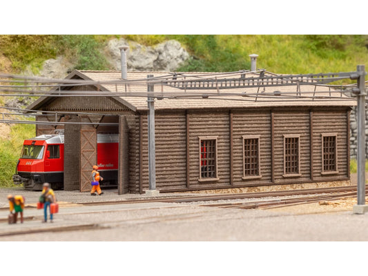 Noch Bergun Engine Shed Laser Cut Kit N Gauge N63025
