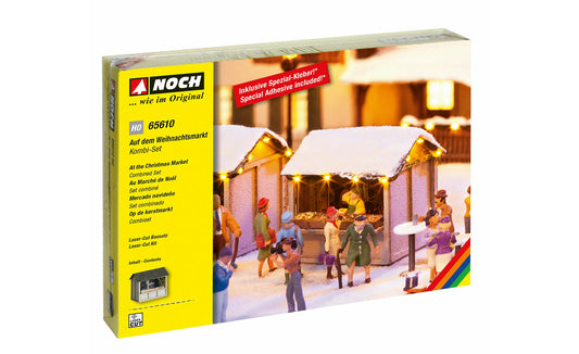 Noch At the Christmas Market Scenery Set HO Gauge 65610