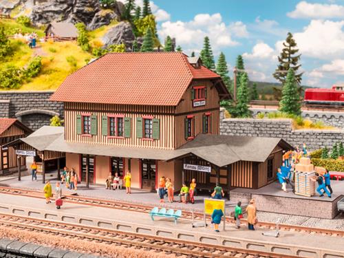 Noch Honau Station Laser Cut Structure Kit HO Gauge 66007