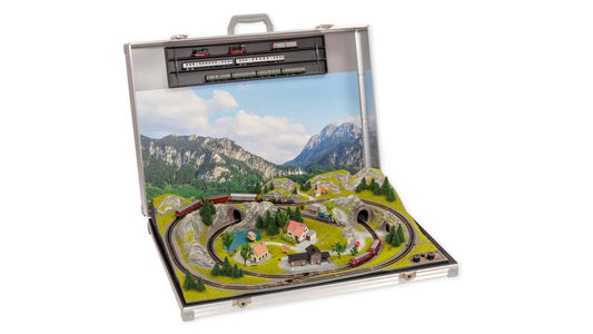 Noch Fussen Briefcase Layout with Minitrix Track N88410 N Gauge