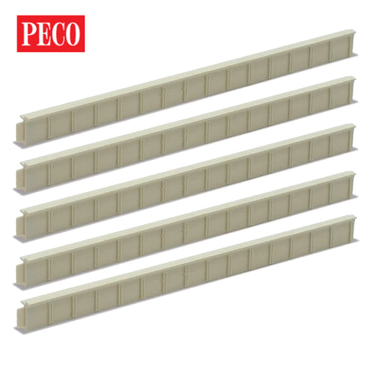 PECO NB-27 Platform Edging - Concrete x5 N Gauge