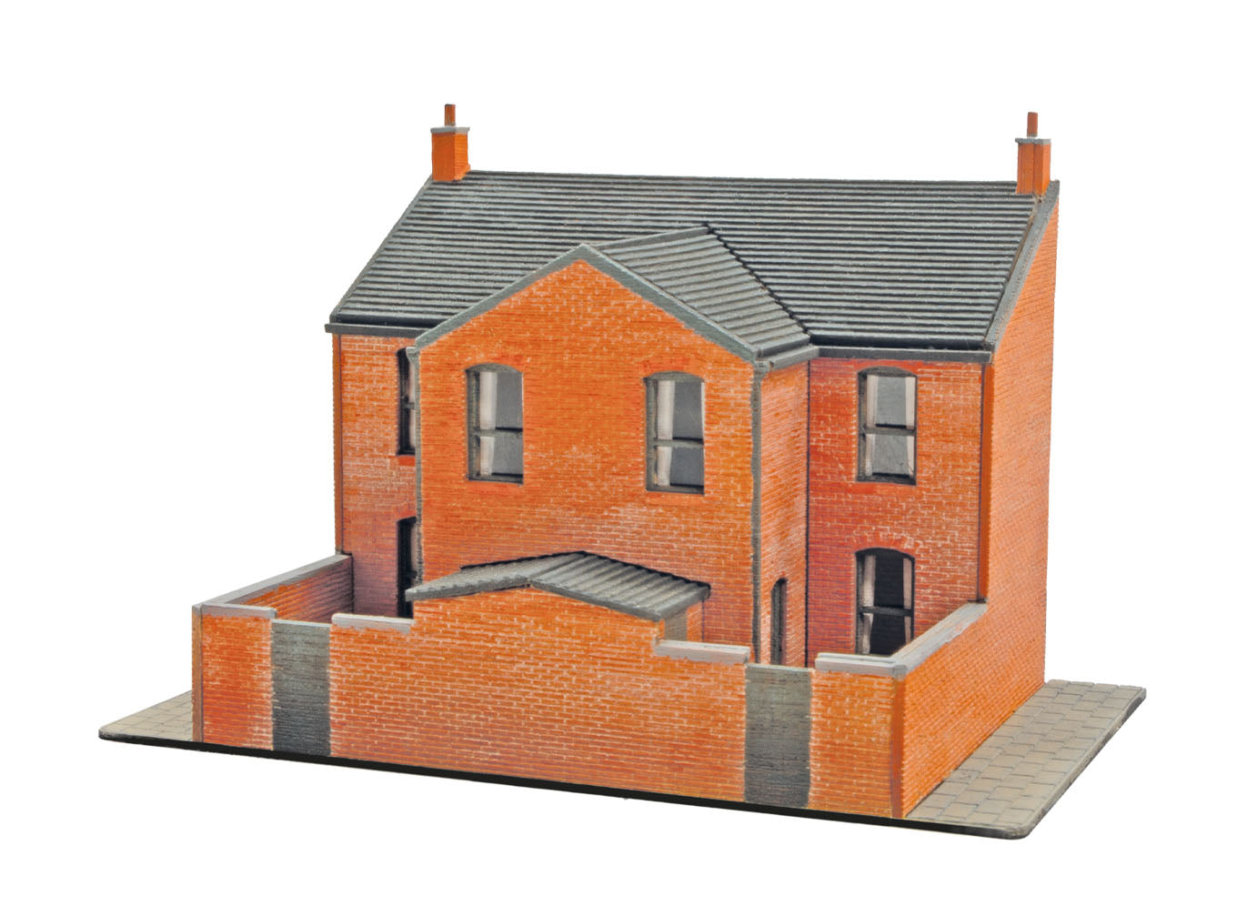 PECO NB-307 Victorian House Backs - L/Cut kit N Gauge
