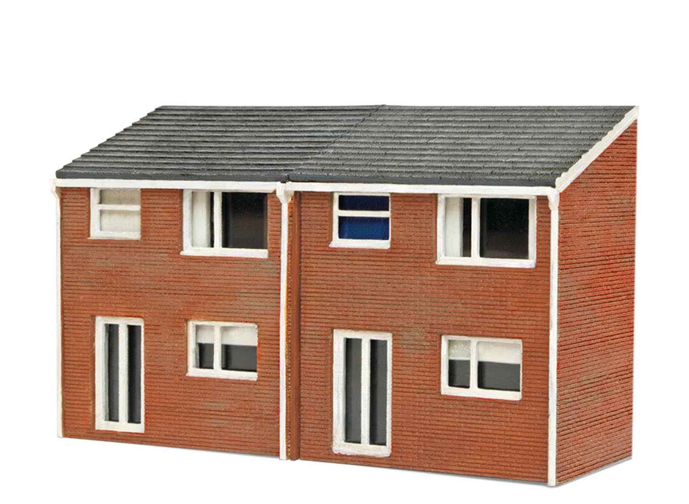 PECO NB-313 1960s House Backs - L/Cut kit N Gauge