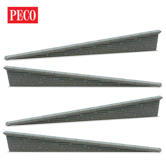 PECO NB-67 Platform Edging Ramps - Stone (2 Pairs) N Gauge