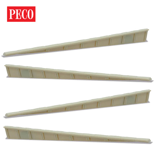 PECO NB-68 Platform Edging Ramps - Concrete (2 Pairs) N Gauge