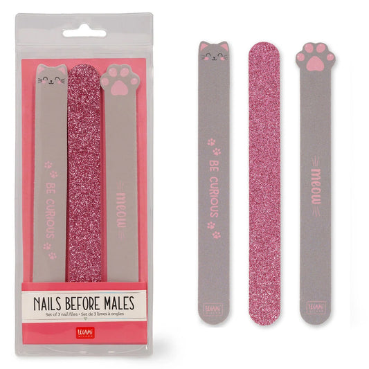 Legami Nails Before Mails - Set of 3 Nail Files - Kitty Cat