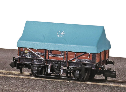PECO NR-1202B China Clay Hood Wagon - OOV B743010 Bauxite N Gauge