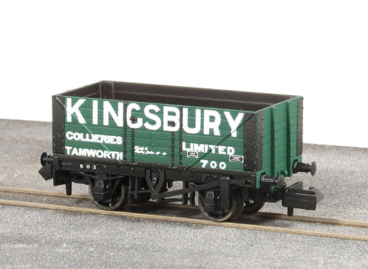PECO NR-7016P 9ft 7 Plank Open Wagon, Kingsbury N Gauge