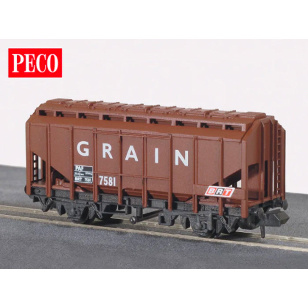 PECO NR-P66 Brown Grain Wagon N Gauge