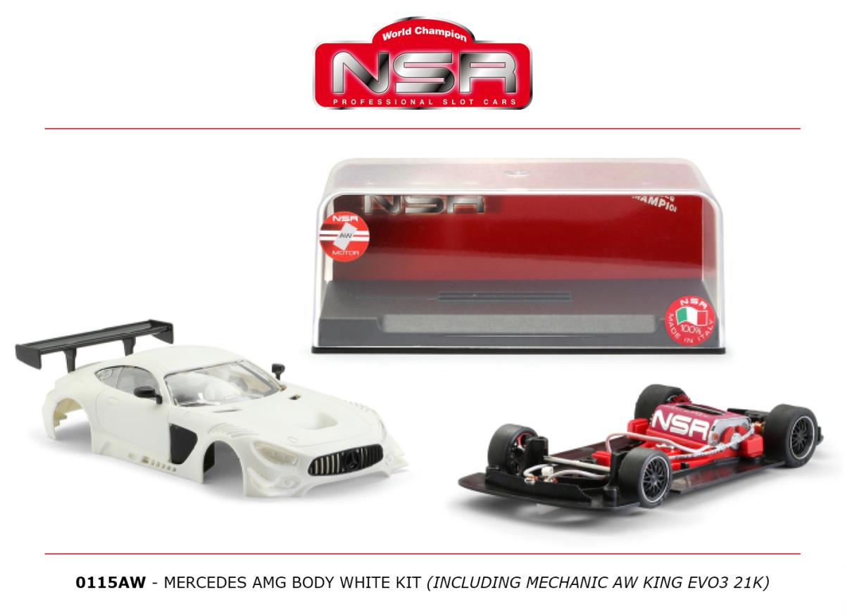 NSR Mercedes AMG White Body Kit (AW King EVO3 21k) 1:32 0115AW