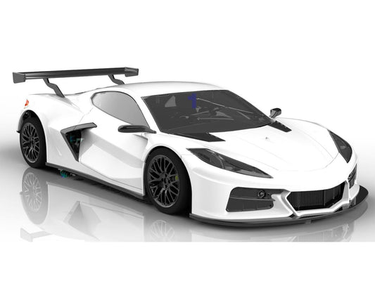 NSR Corvette C8R Test Car White SW 1:32 NSR0394SW