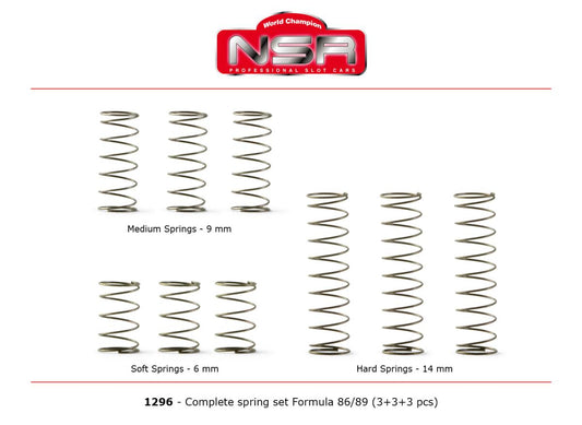 NSR Complete Spring Set Formula NSR (3+3+3) NSR1296 1:32 Scale