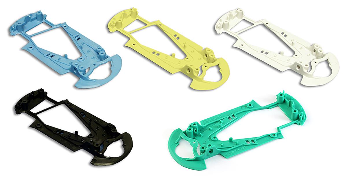 NSR Audi R8 Medium Black EVO Chassis for TRI/AW/IL/SW NSR1474