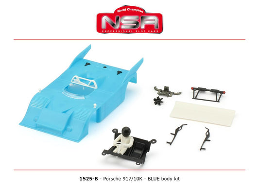 NSR 1525-B Porsche 917/10K Body Kit Blue 1:32