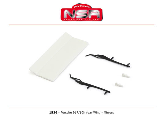 NSR Porsche 917/10k Rear Wing & Mirrors NSR1526 1:32 Gauge