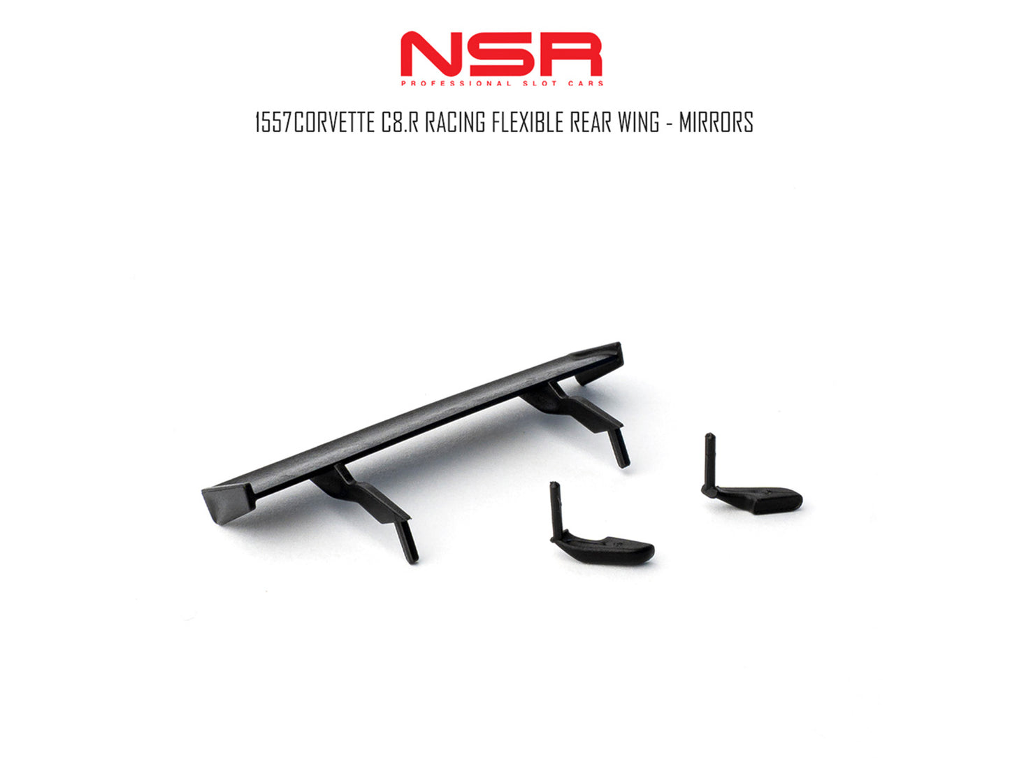 NSR Corvette C8R Racing Flexible Rear Wing Mirrors 1:32 1557