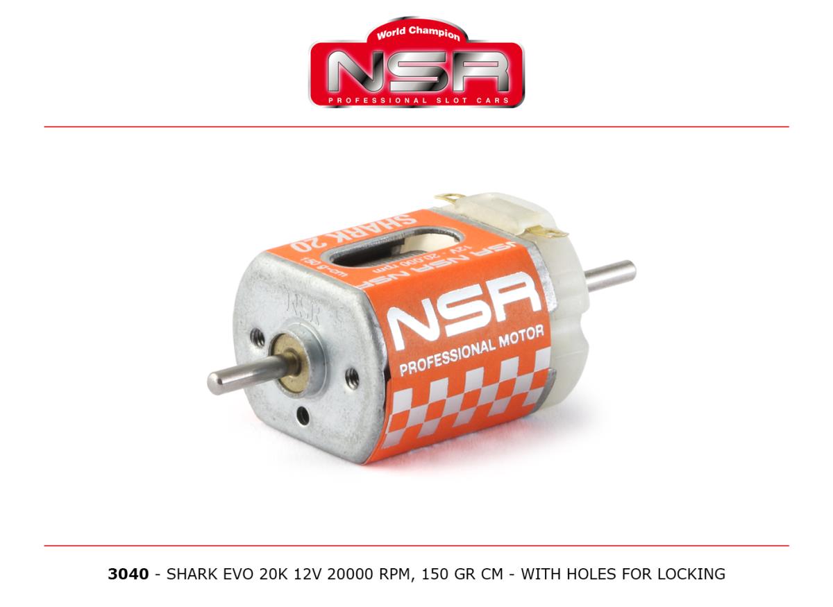 NSR Shark EVO 20k 12v 20000rpm 150g-cm w/Locking Holes 1:32 3040