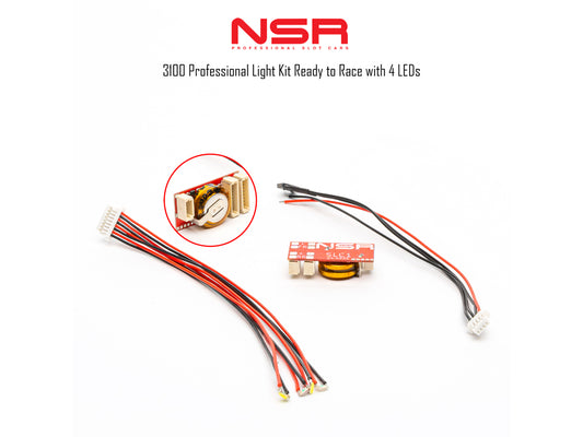 NSR Professional Light Kit Ready to Race w/4 x LEDs NSR3100 1:32