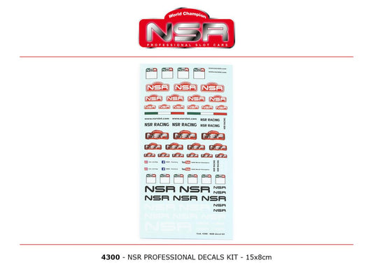 NSR Professional Decals Kit 15x8cm NSR4300 1:32 Scale