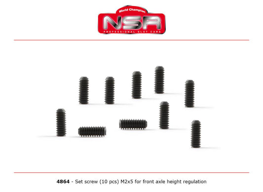NSR Set Screw M2 x 5 for Front Axle Height Regulation (10) 1:32 4864