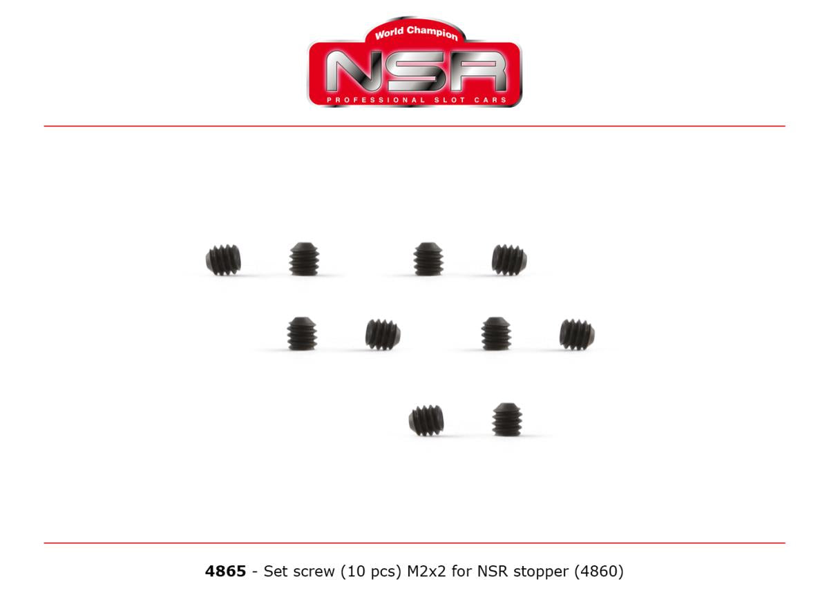 NSR Set Screw M2 x 2 for NSR Stopper (10) 1:32 4865