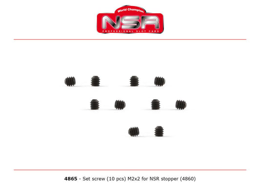 NSR Set Screw M2 x 2 for NSR Stopper (10) 1:32 4865