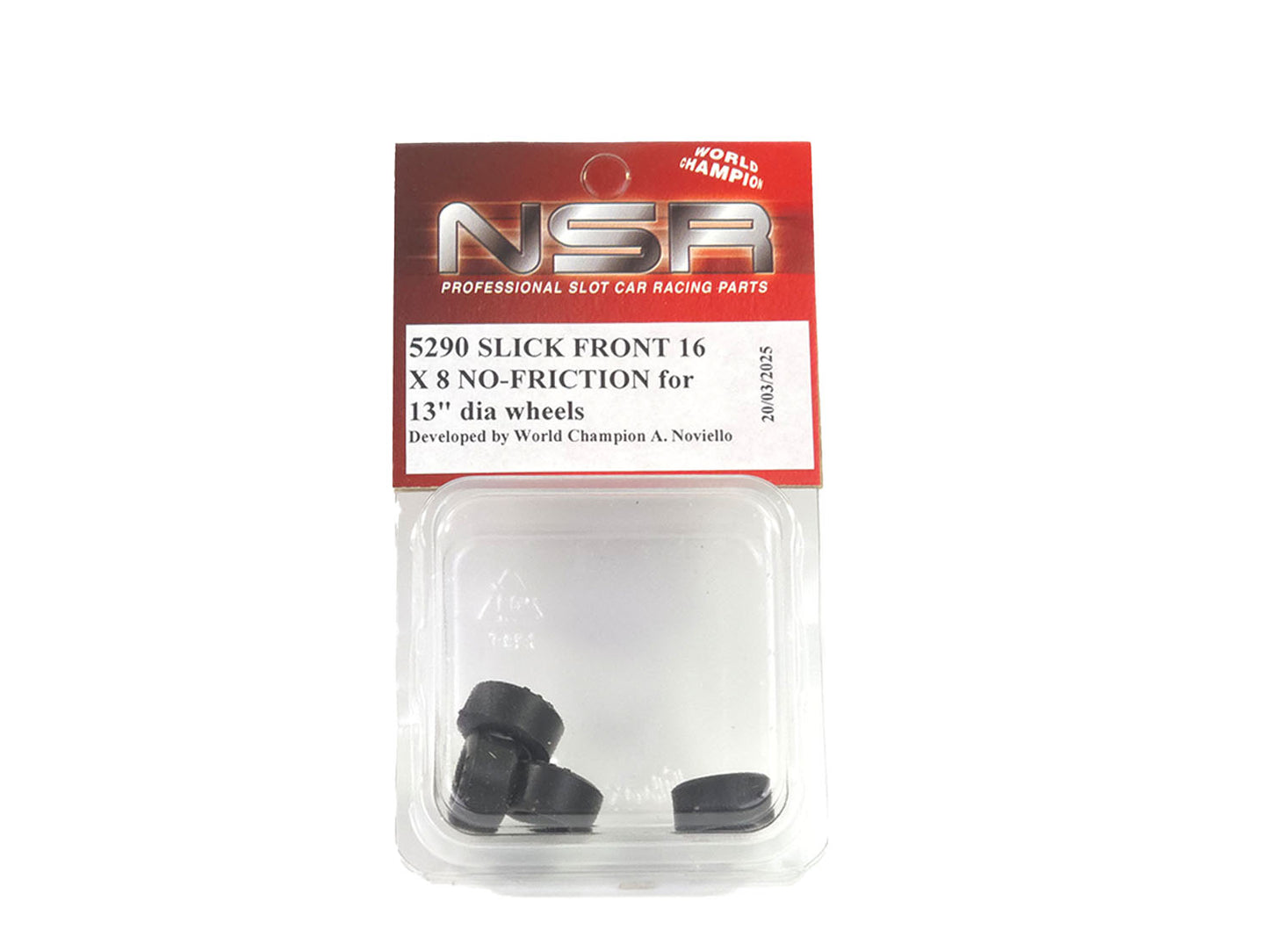 NSR Slick Front 16x8 No Friction for 13'' dia Wheels NSR5290EVO 1:32