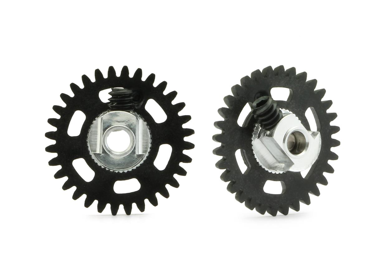 NSR 6632EVO 3/32 AW Soft Plastic Gear 32t Black Dia.16mm EVO 1:32