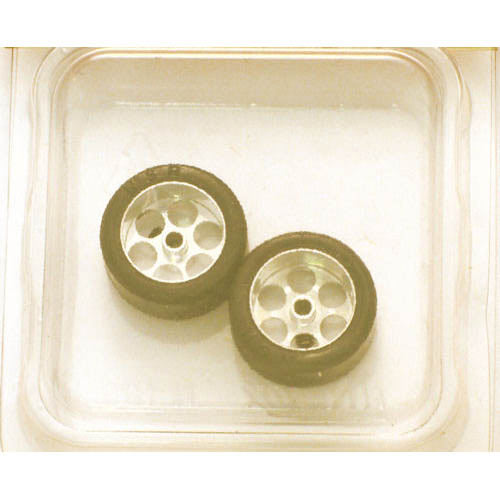 NSR 3/32 Rear RTR 20 x 10mm Trued Rubber Tyres 17" Wheels (2) NSR9010