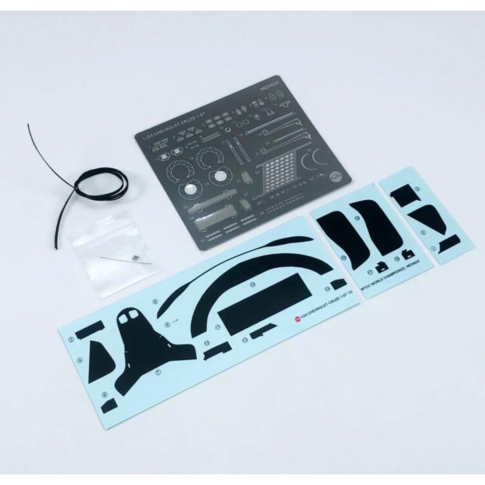 Nunu 24020E Etching Detail Parts: Chevrolet Cruze 1.6T WTCC for 24022 Model Kit