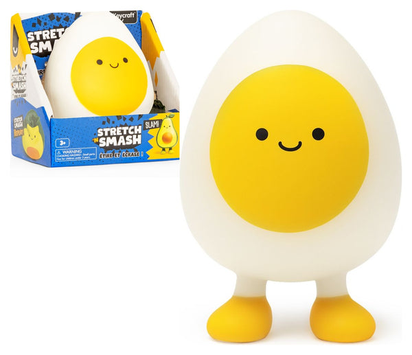 Stretch 'N' Smash Egg Squishy Sensory Toy by Keycraft Age 3+