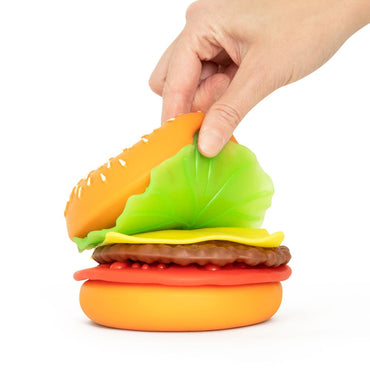 Big Squij Peel 'N' Stack Burger Slow-Rise Squishy Sensory Toy