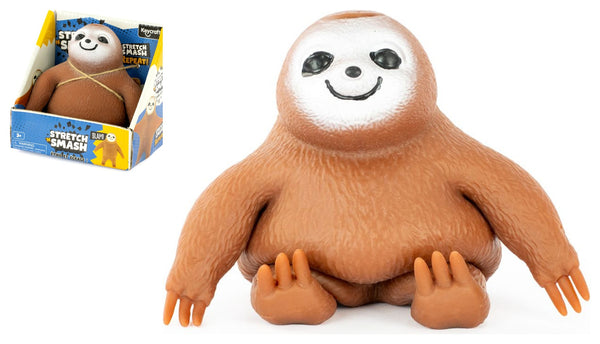 Stretch 'N Smash Sloth Squishy Sensory Toy by Keycraft Age 3+