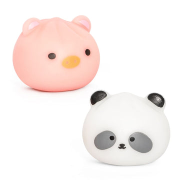 Keycraft Bao Buddies Pig & Panda Squishy Bao Bun Dumpling Sensory Toy